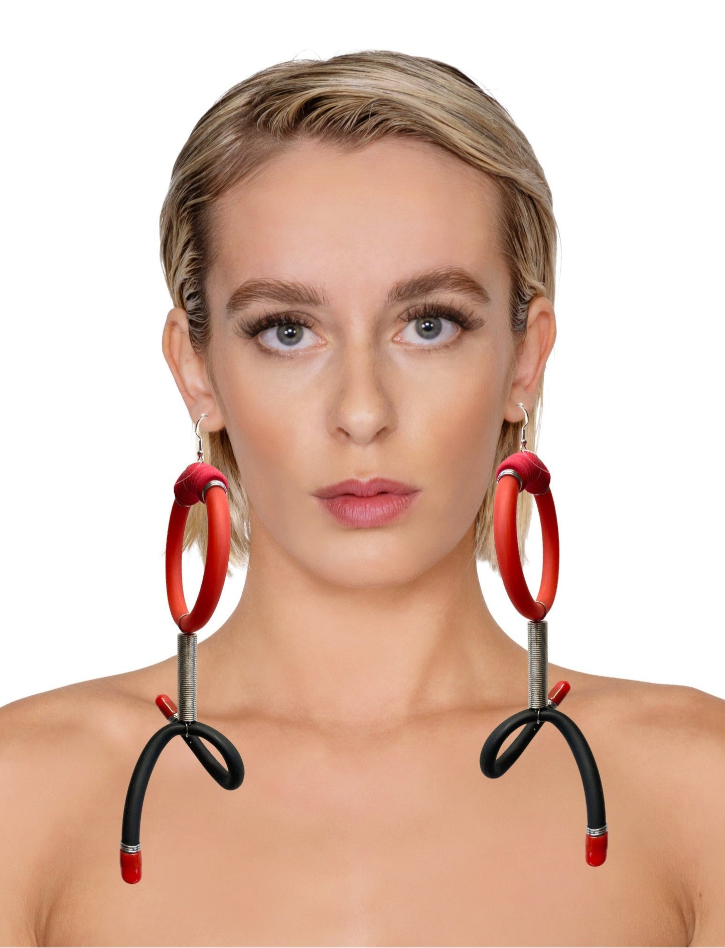 LATEX HUMANOID EARRINGS