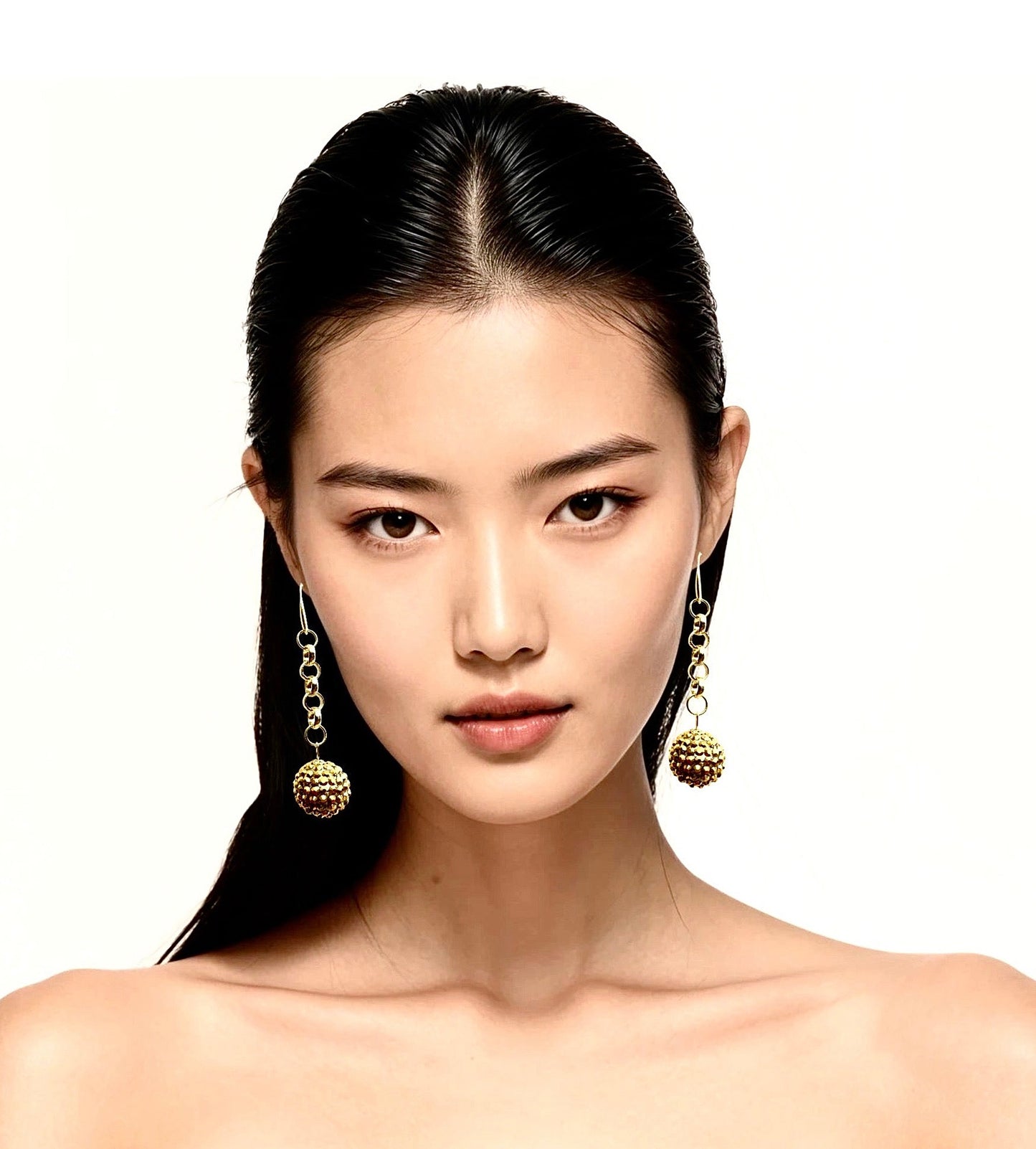 GOLD DISCO EARRINGS