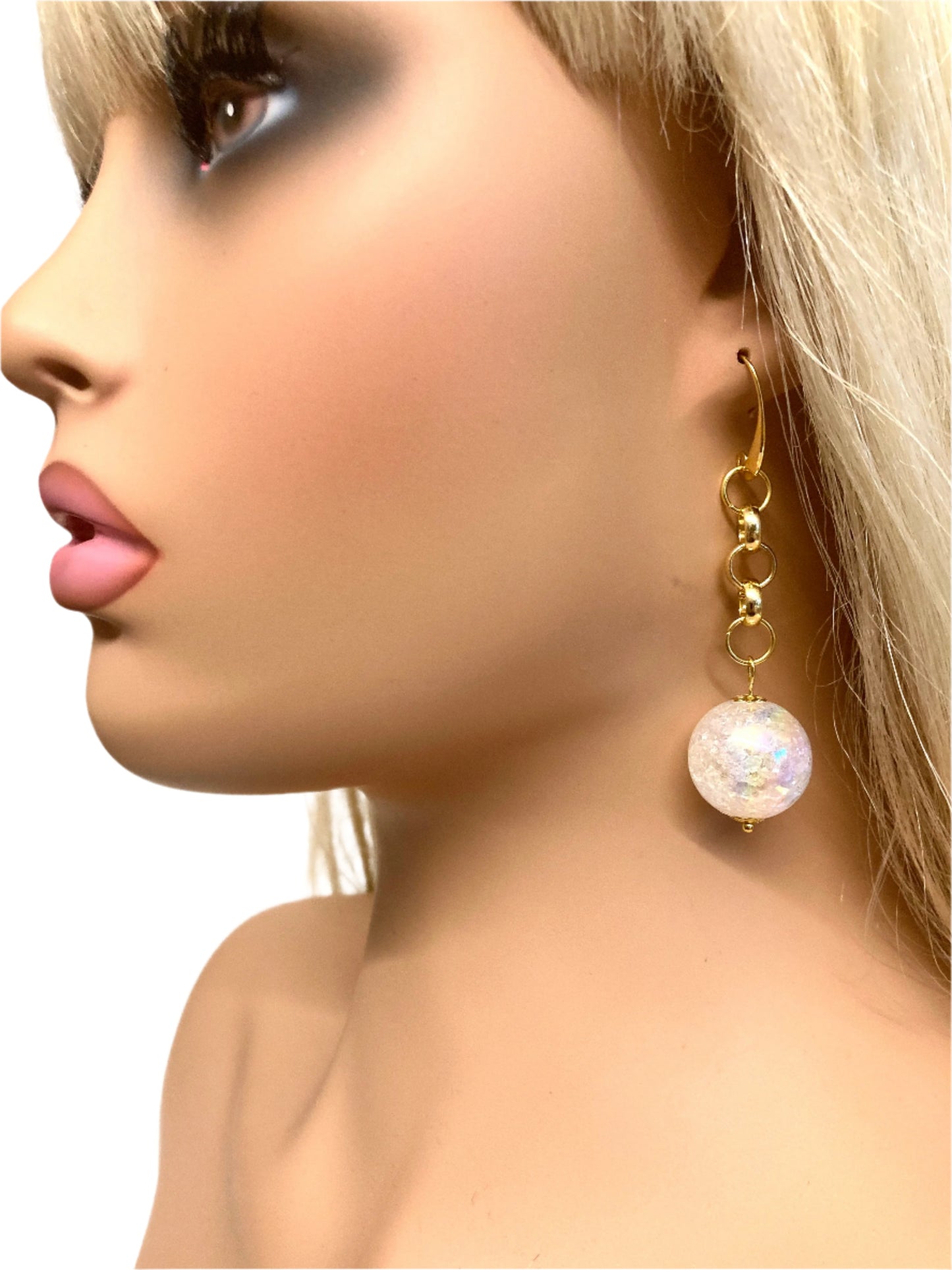 CRYSTAL PINK EARRINGS