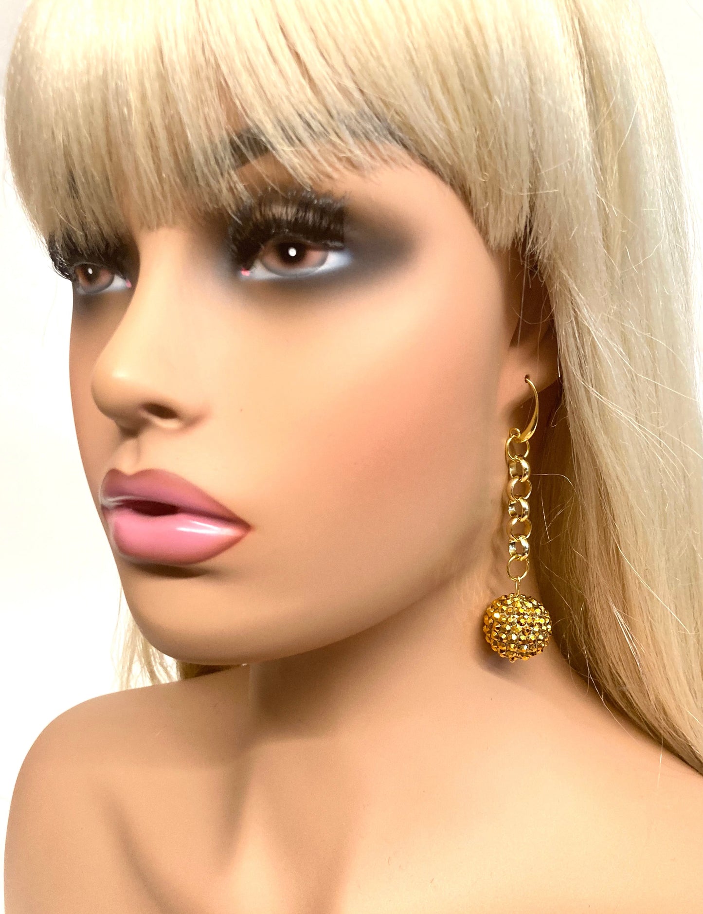 GOLD DISCO EARRINGS