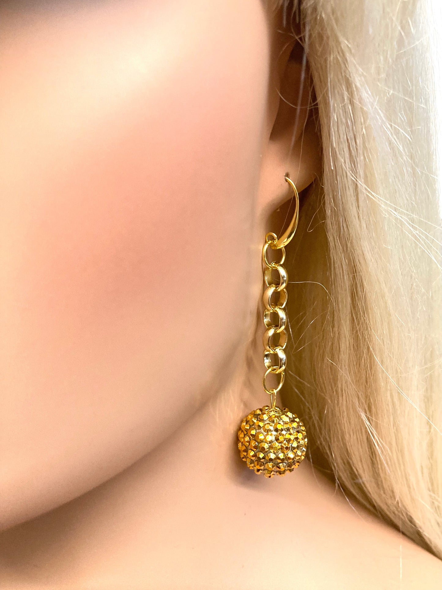 GOLD DISCO EARRINGS
