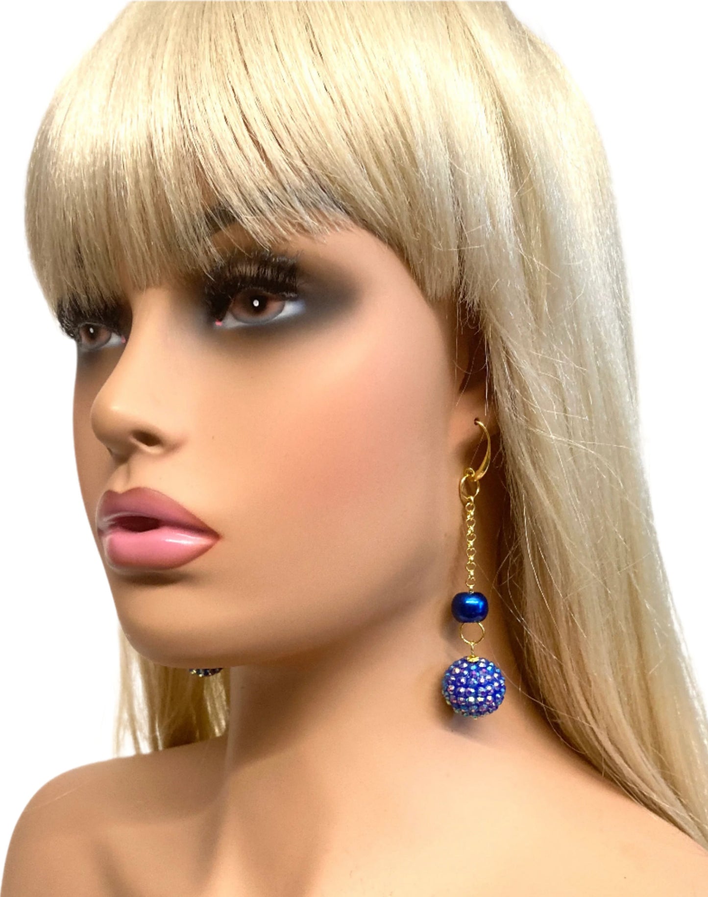 SPARKLING BLUE BERRY EARRINGS