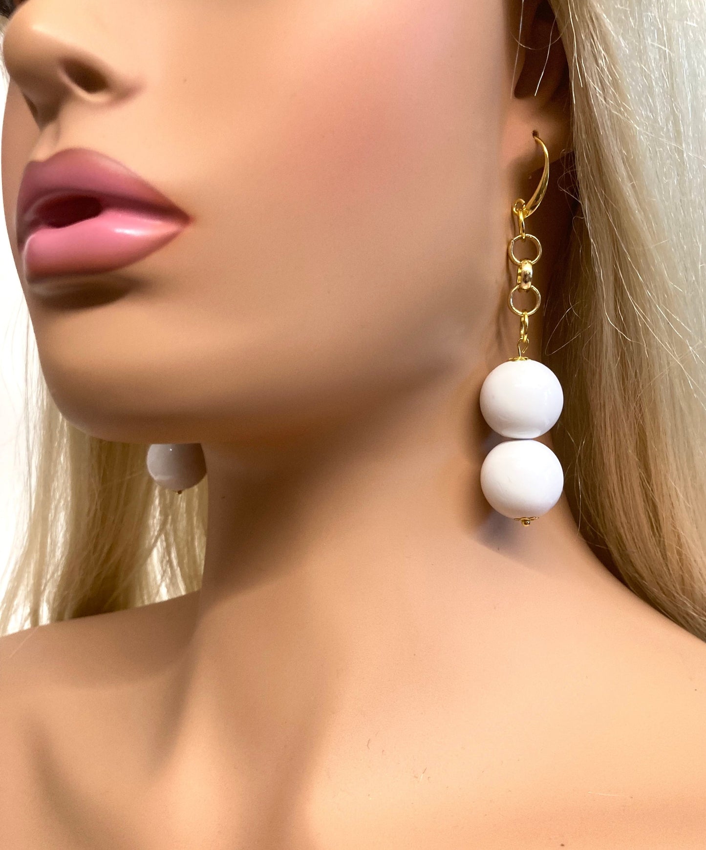 PURE WHITE CANDY EARRINGS