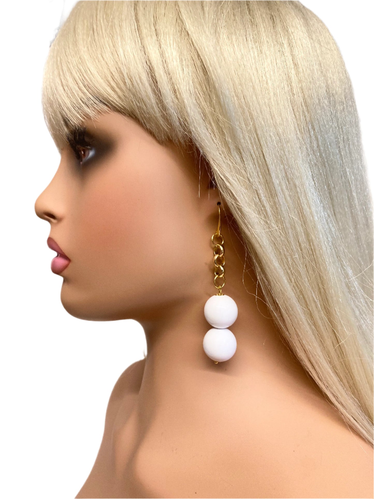 PURE WHITE CANDY EARRINGS