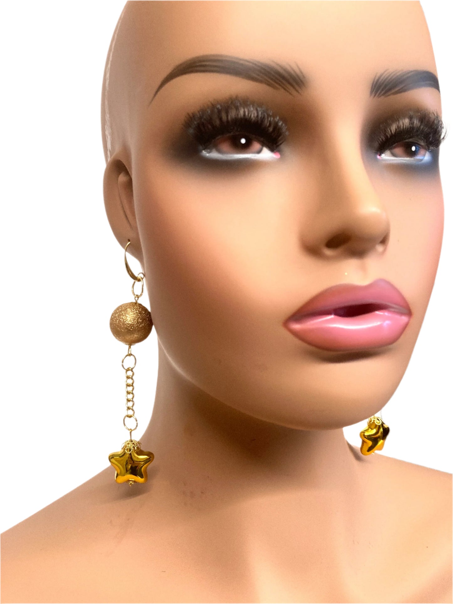 GOLD SUNSTAR EARRINGS