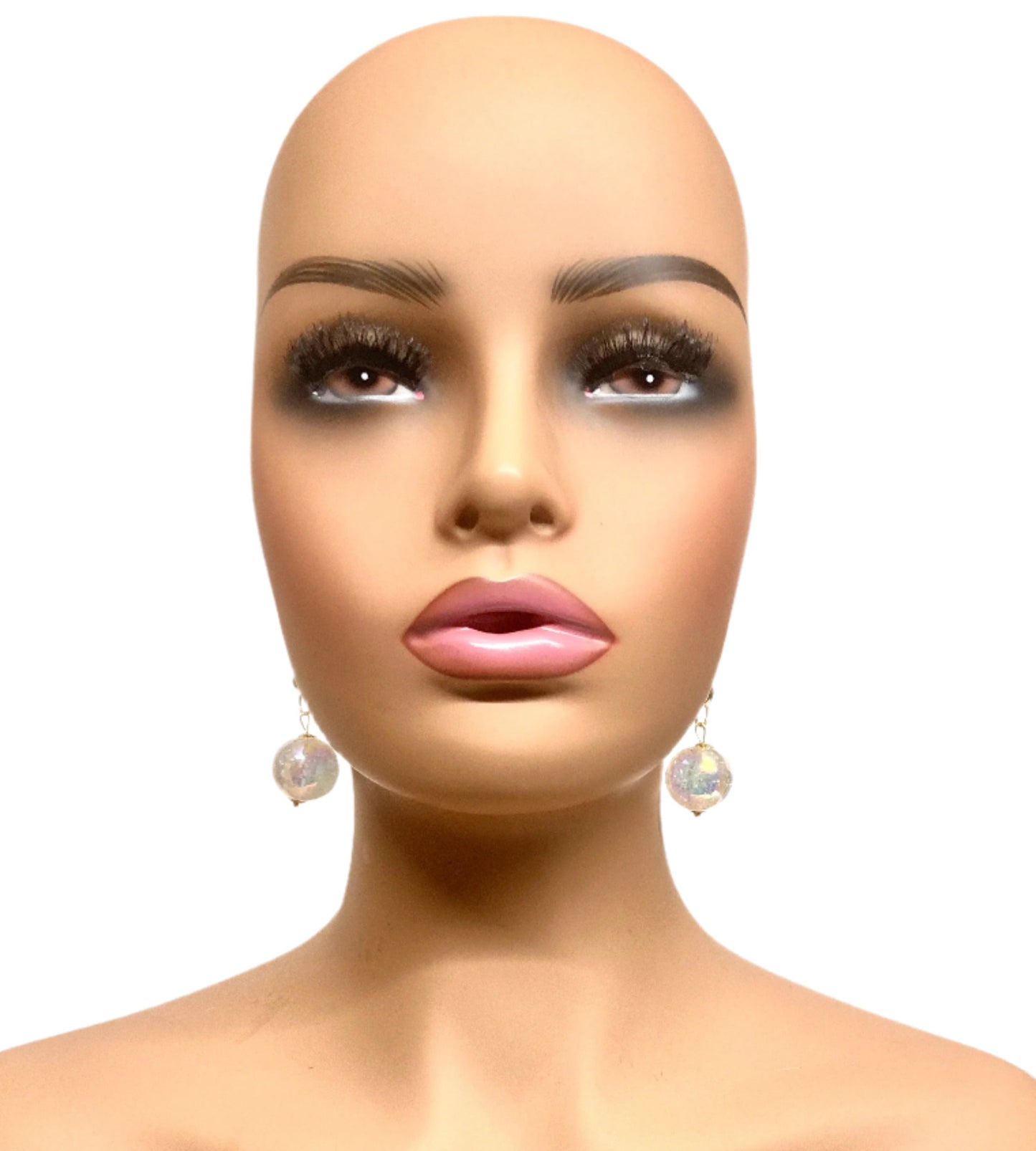 CRYSTAL PINK EARRINGS