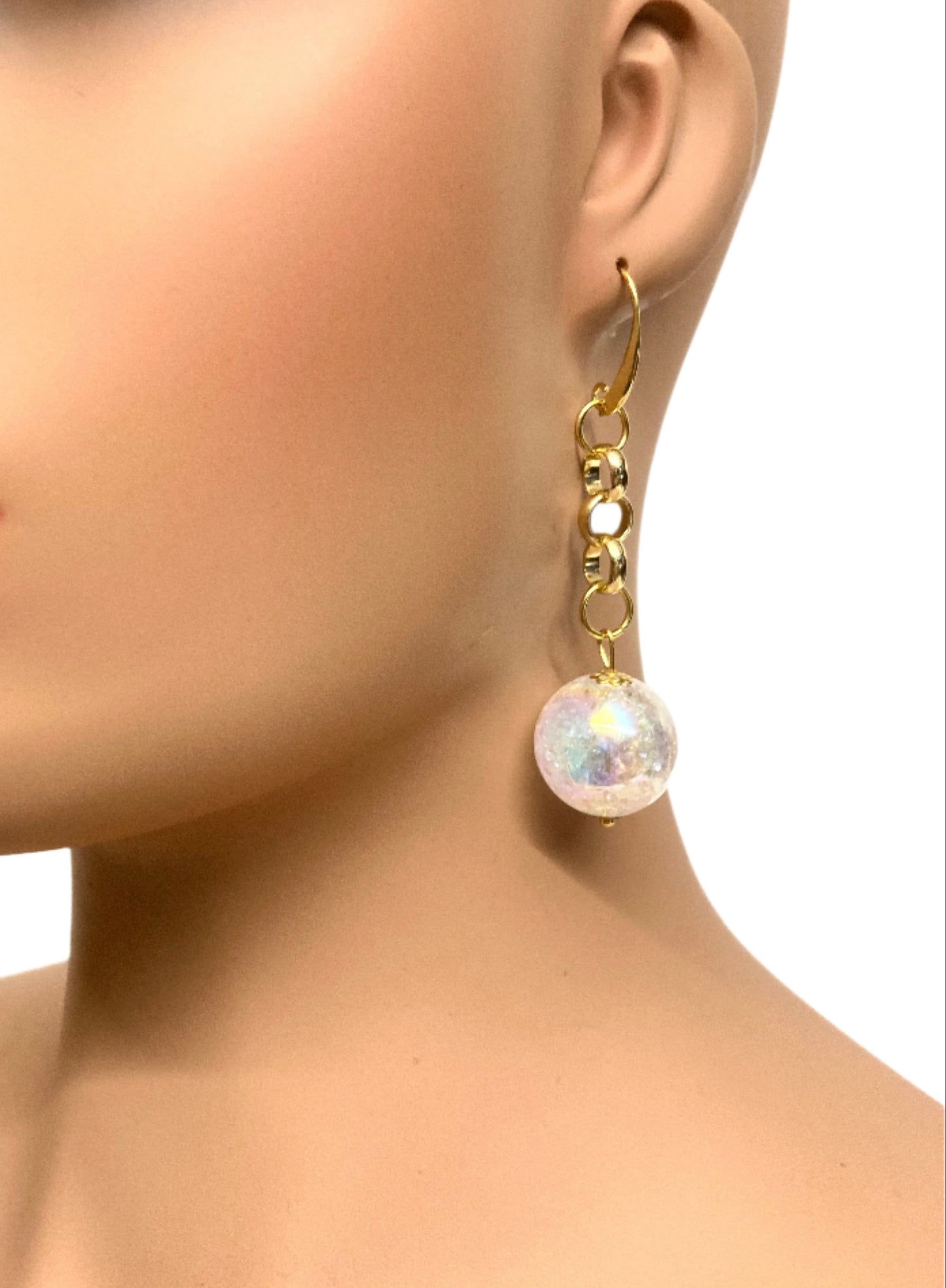 CRYSTAL PINK EARRINGS