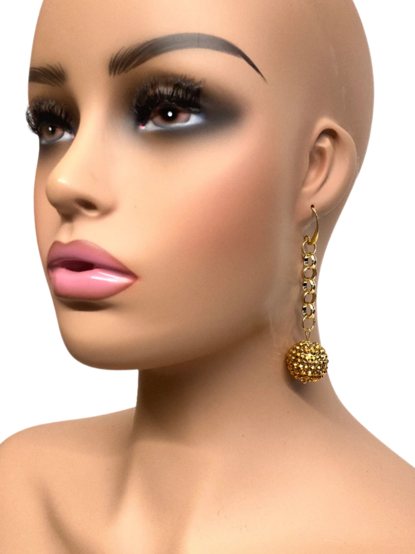 GOLD DISCO EARRINGS
