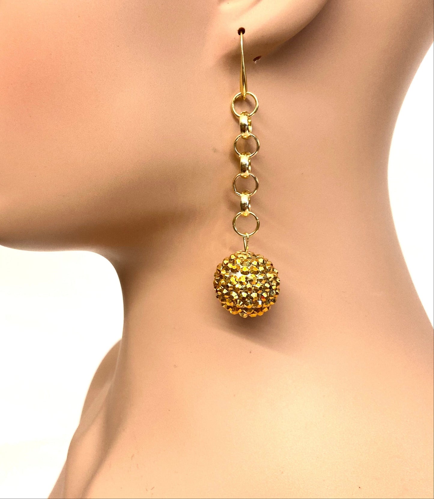 GOLD DISCO EARRINGS