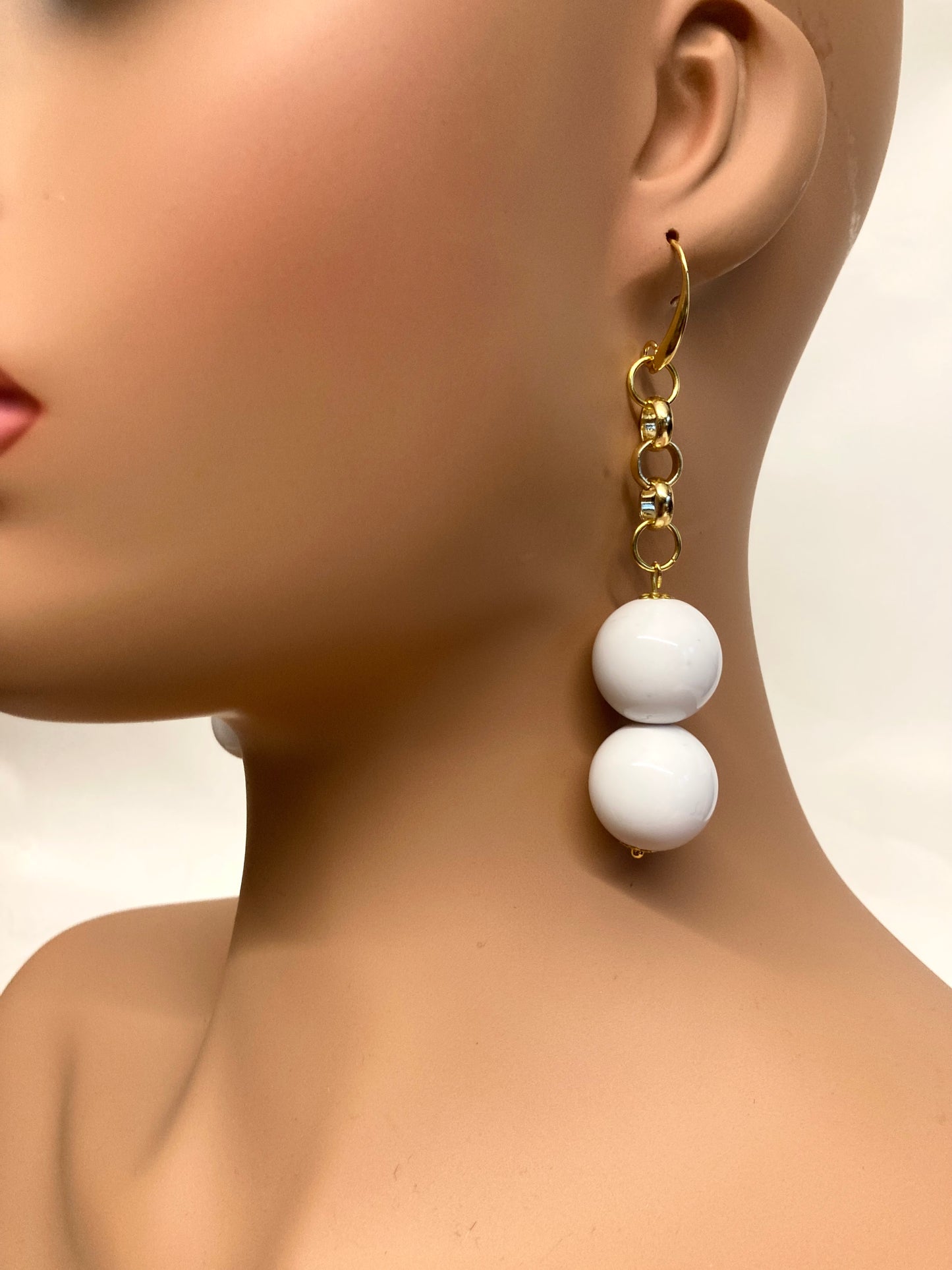 PURE WHITE CANDY EARRINGS
