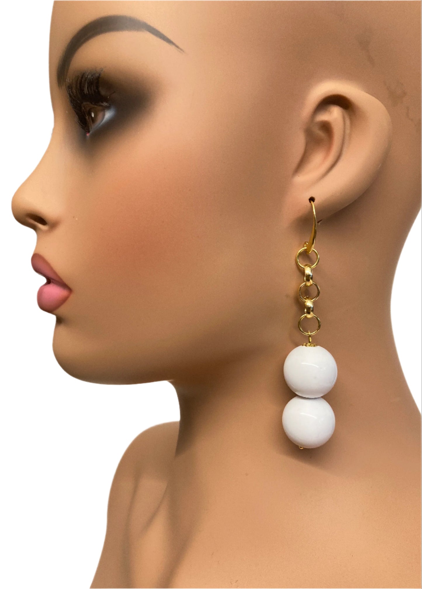 PURE WHITE CANDY EARRINGS