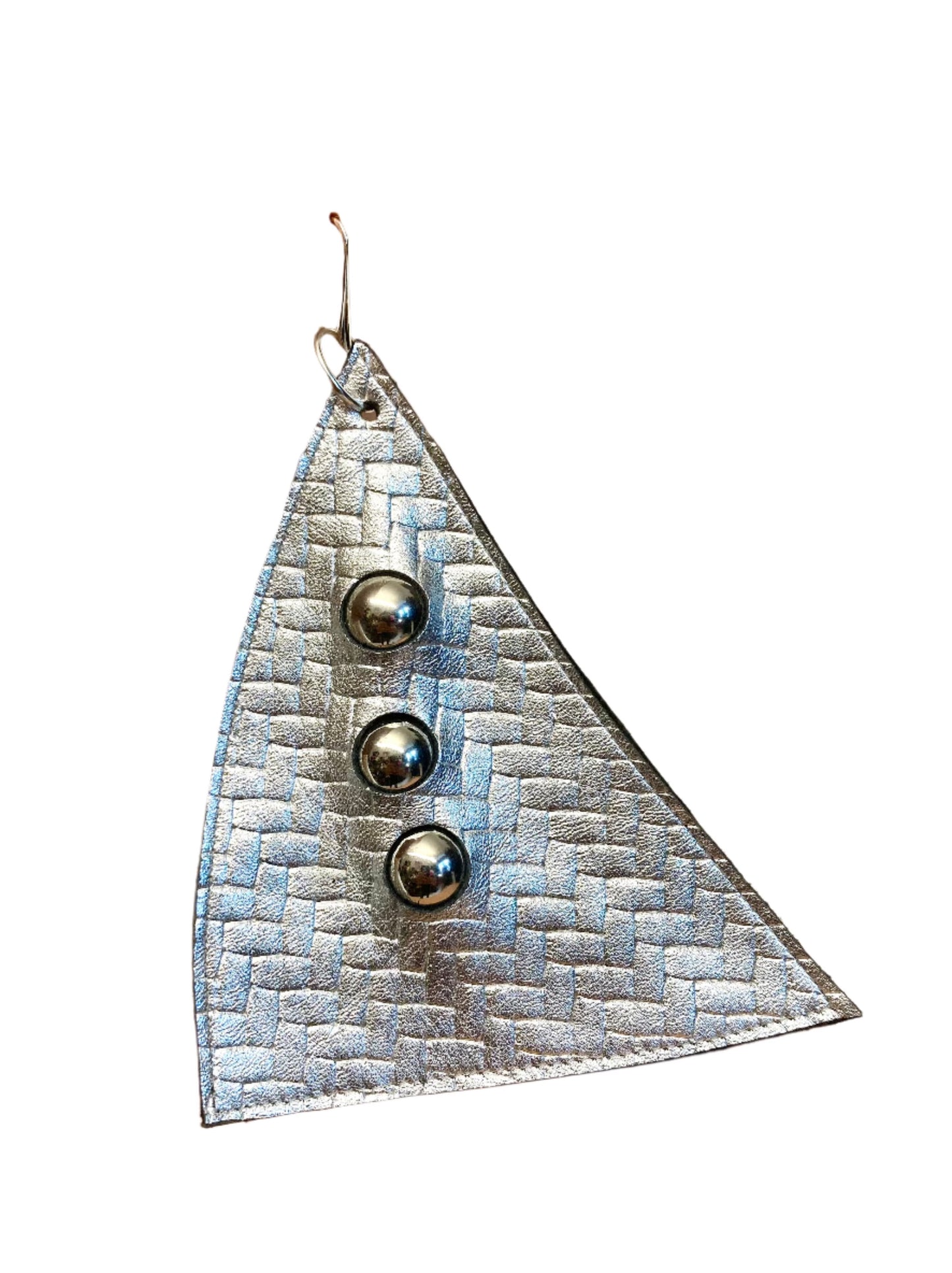 SILVA LEATHER UFO EARRINGS