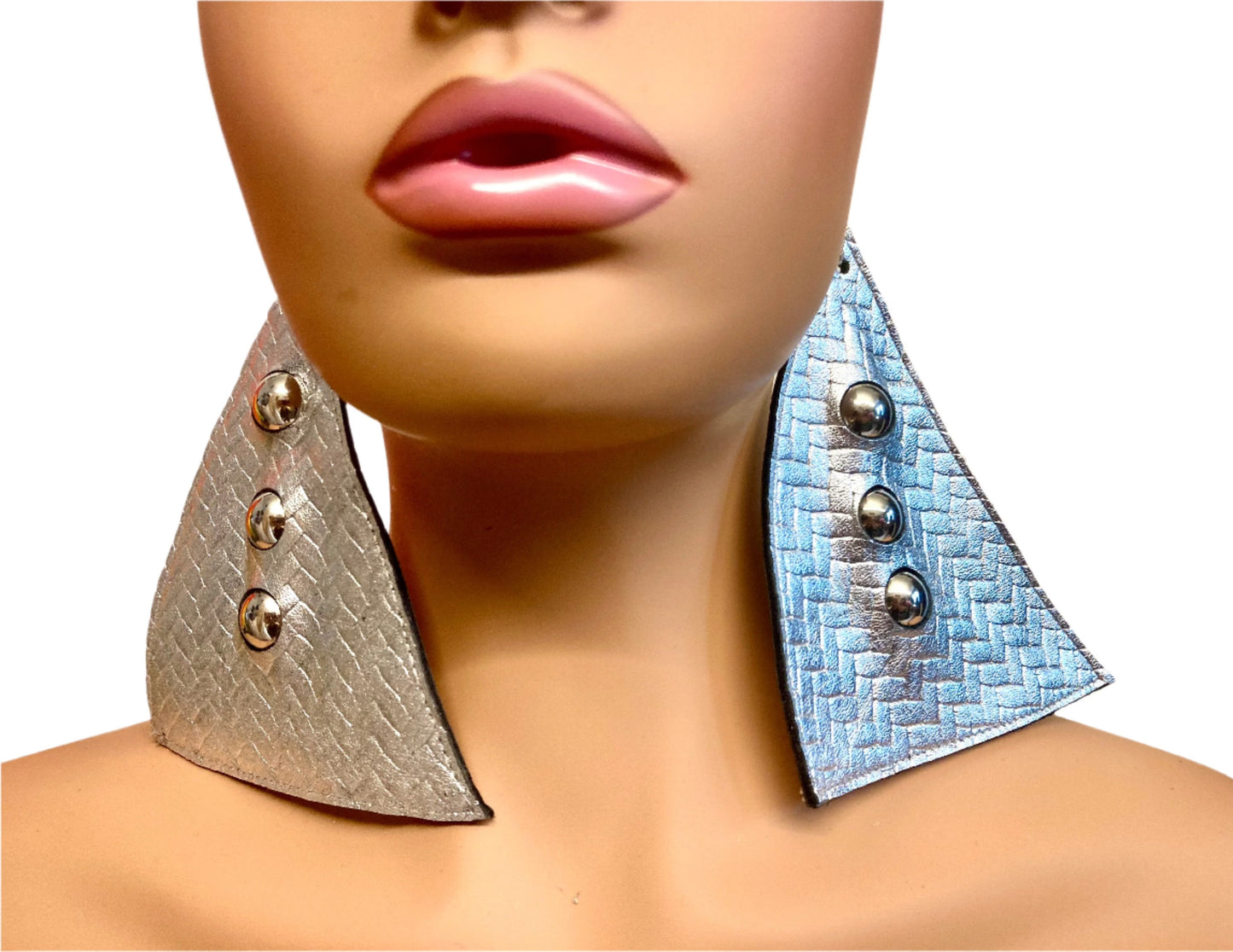 SILVA LEATHER UFO EARRINGS