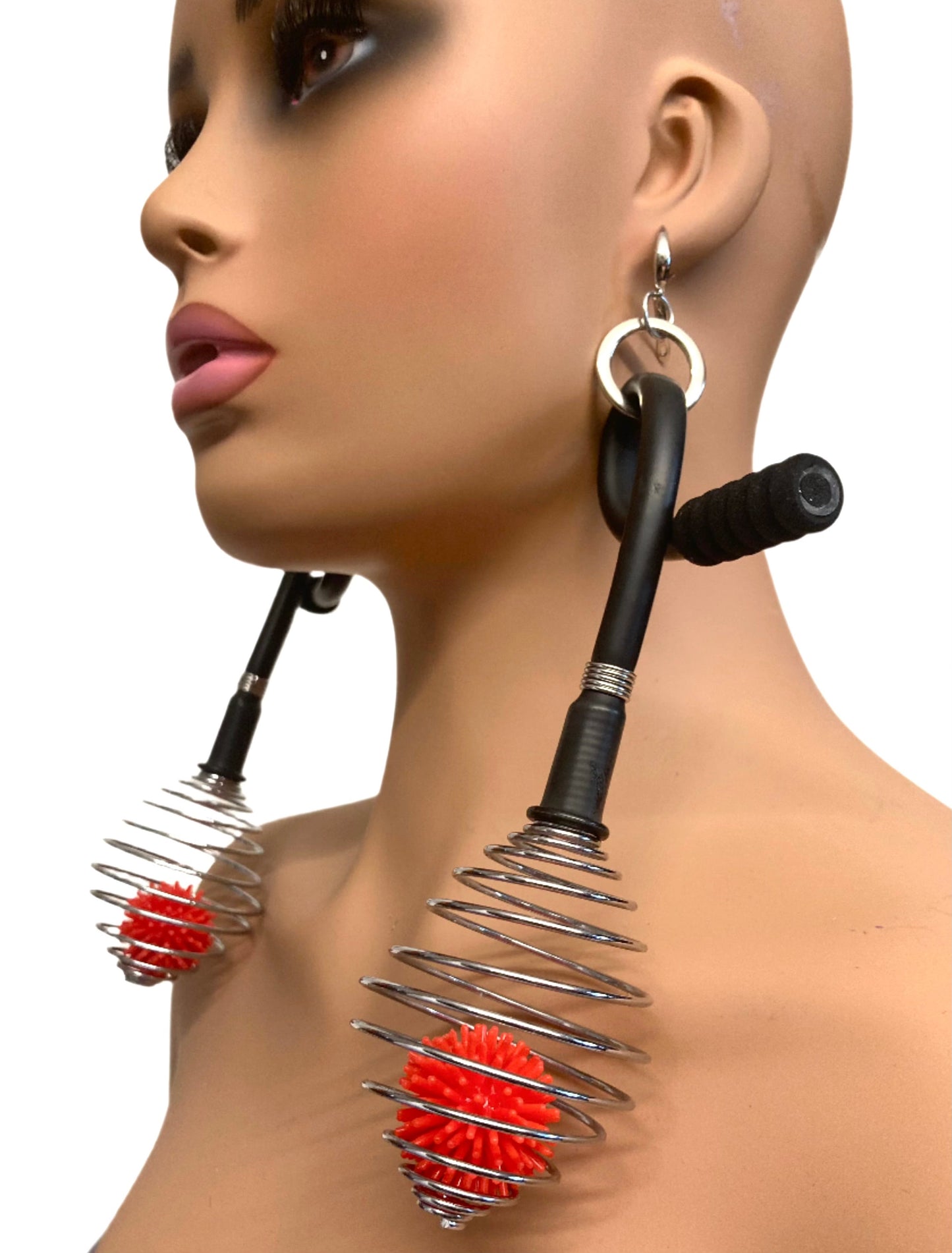LATEX TWIST WIREX EARRINGS