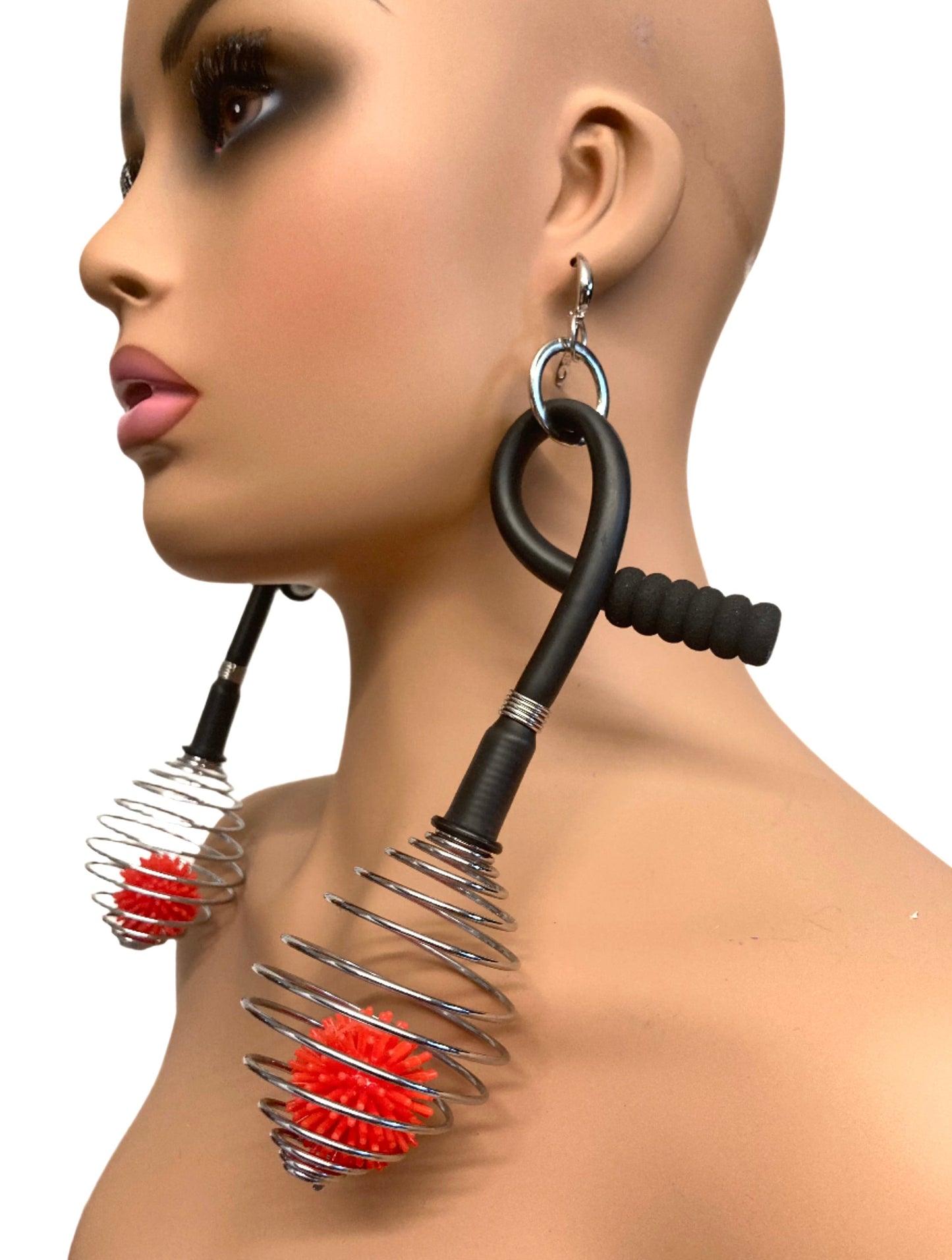 LATEX TWIST WIREX EARRINGS