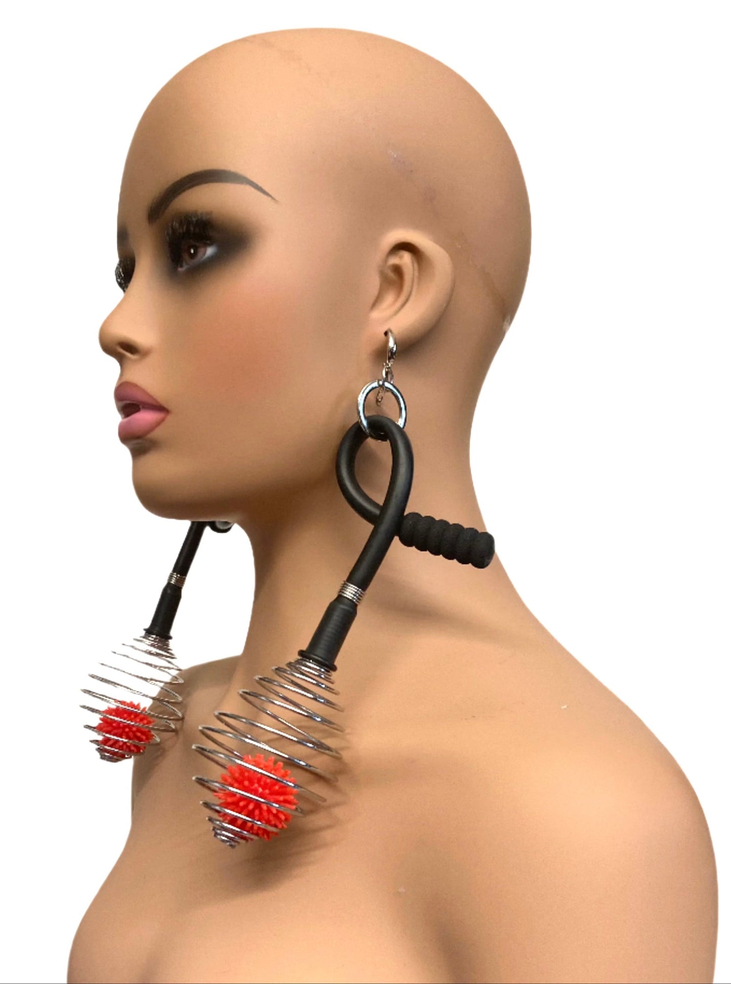 LATEX TWIST WIREX EARRINGS