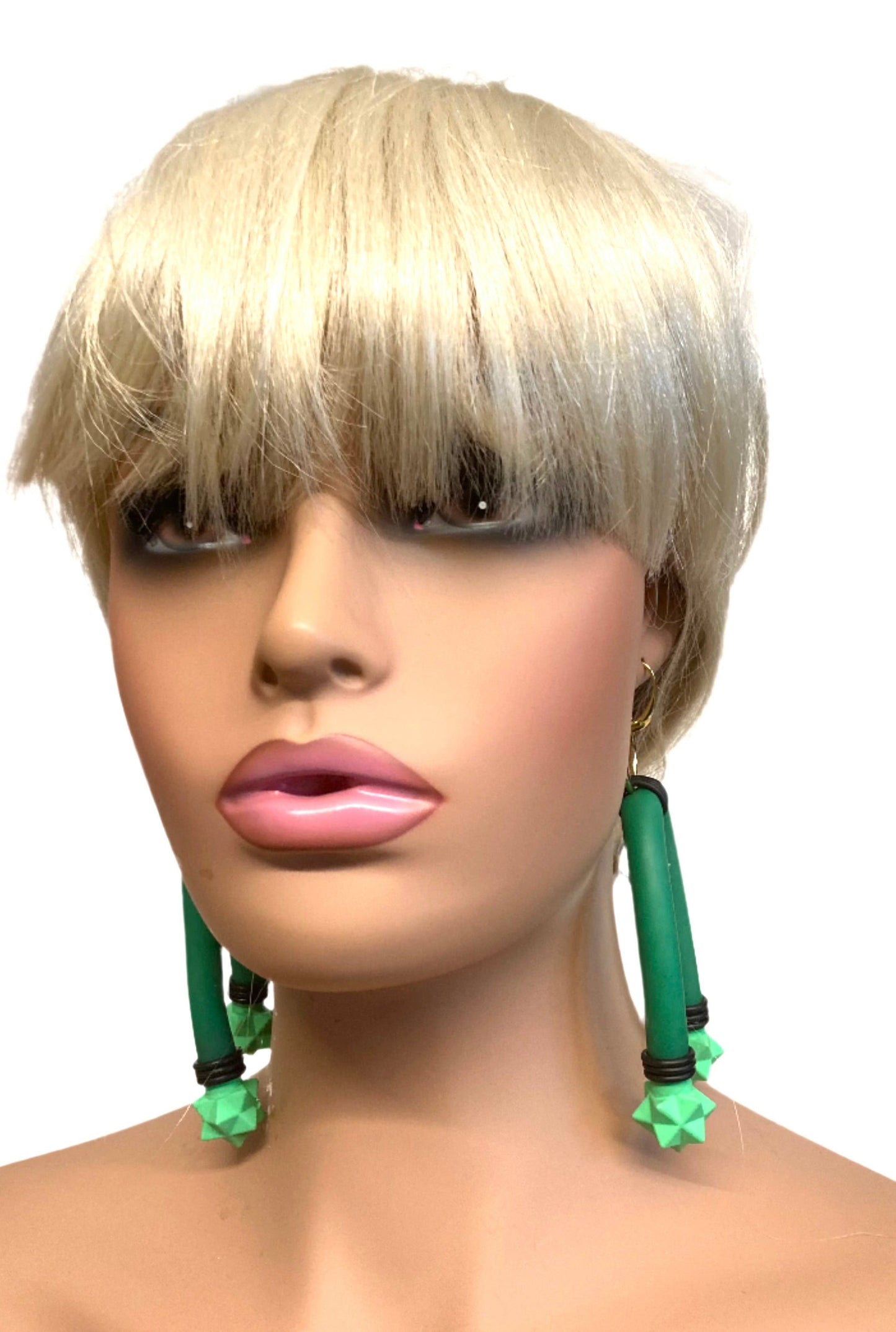 LATEX GREENXX EARRINGS