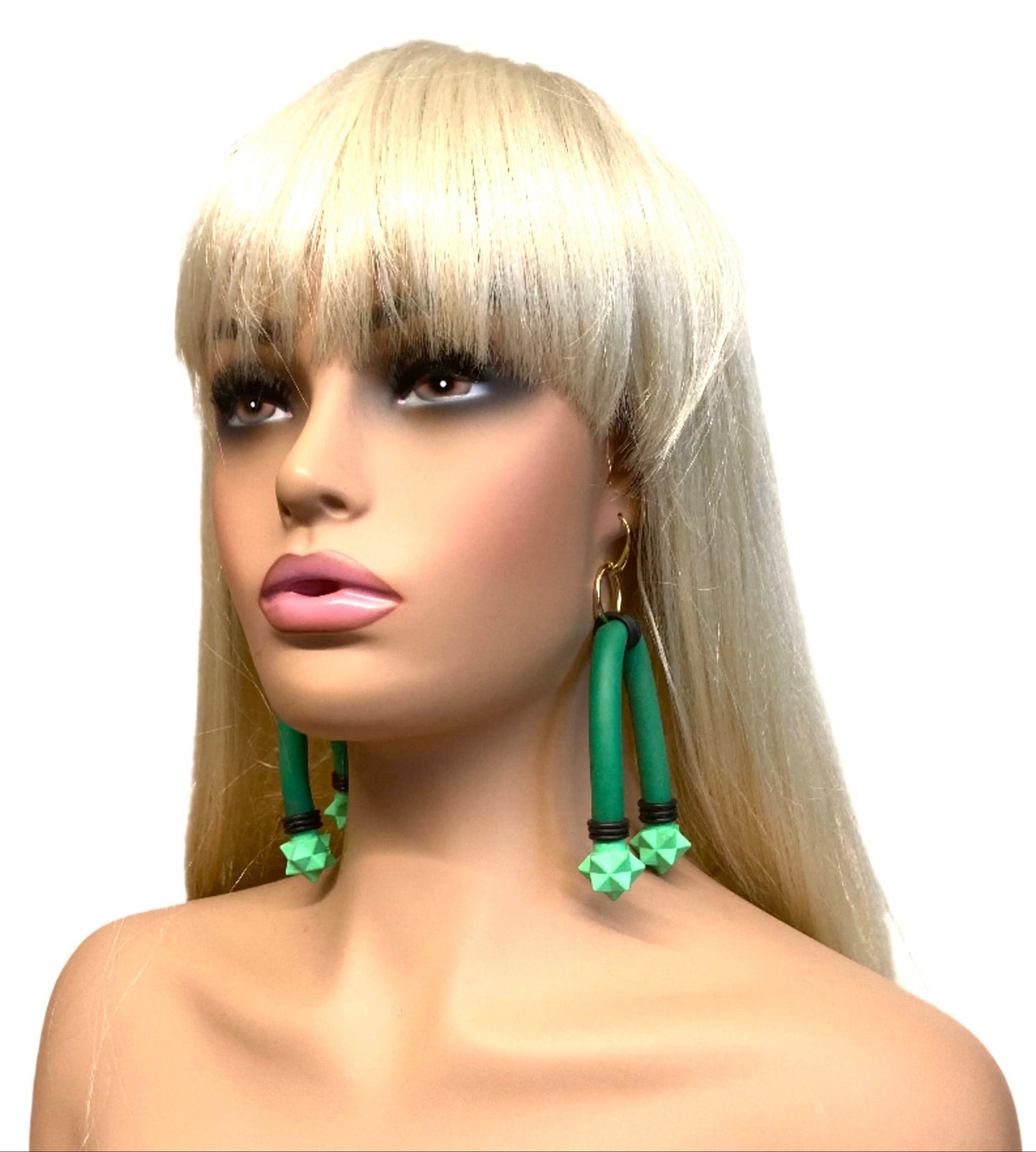 LATEX GREENXX EARRINGS