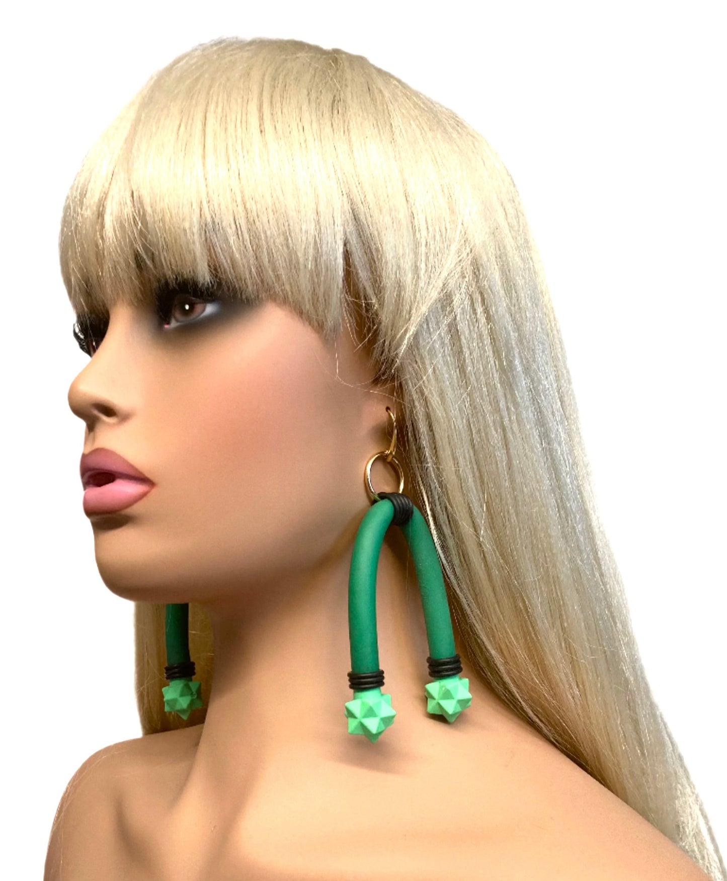 LATEX GREENXX EARRINGS