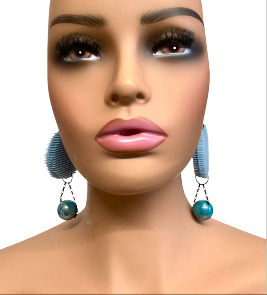 AQUA RUBEX EARRINGS
