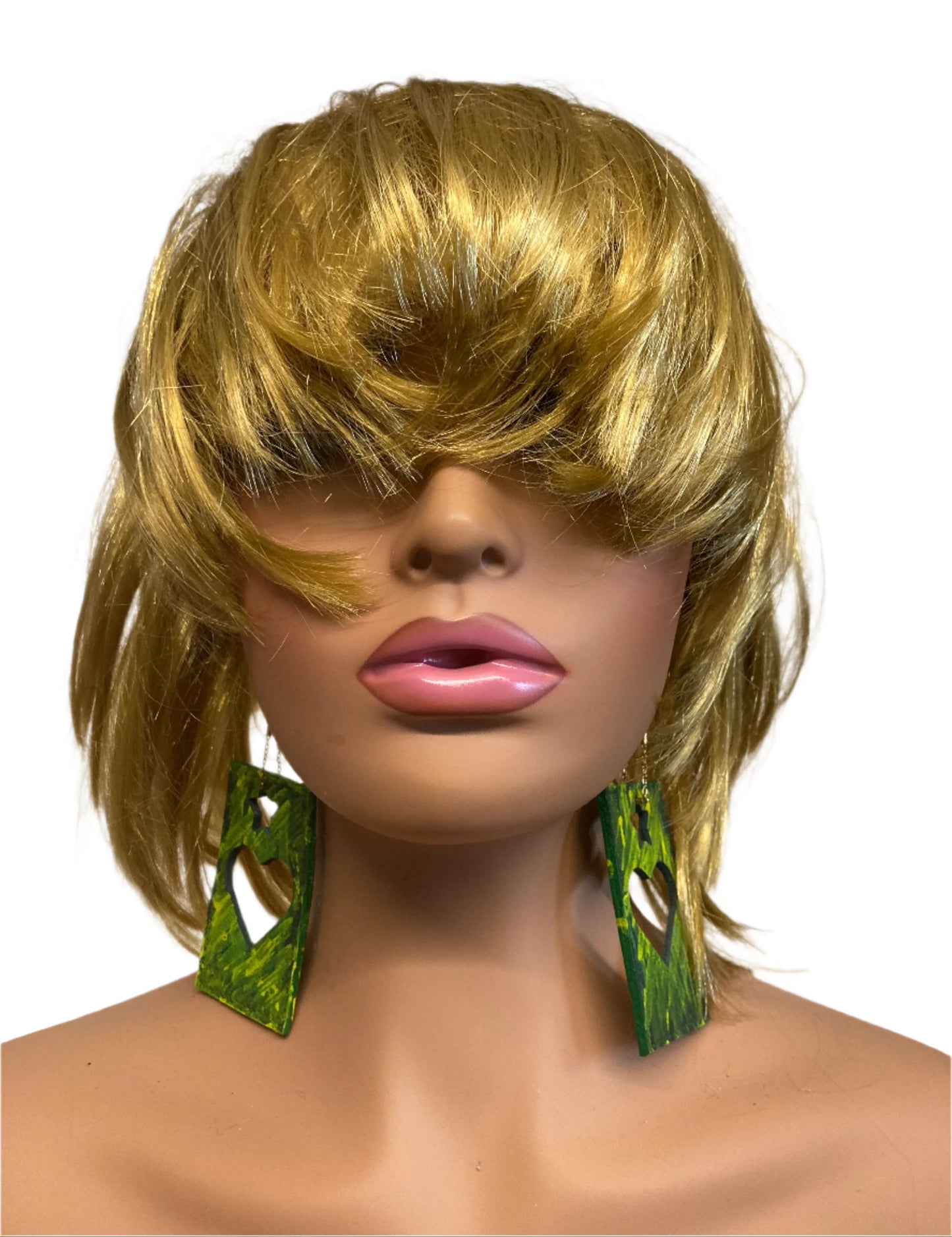 GREEN HEARTSTAR EARRINGS