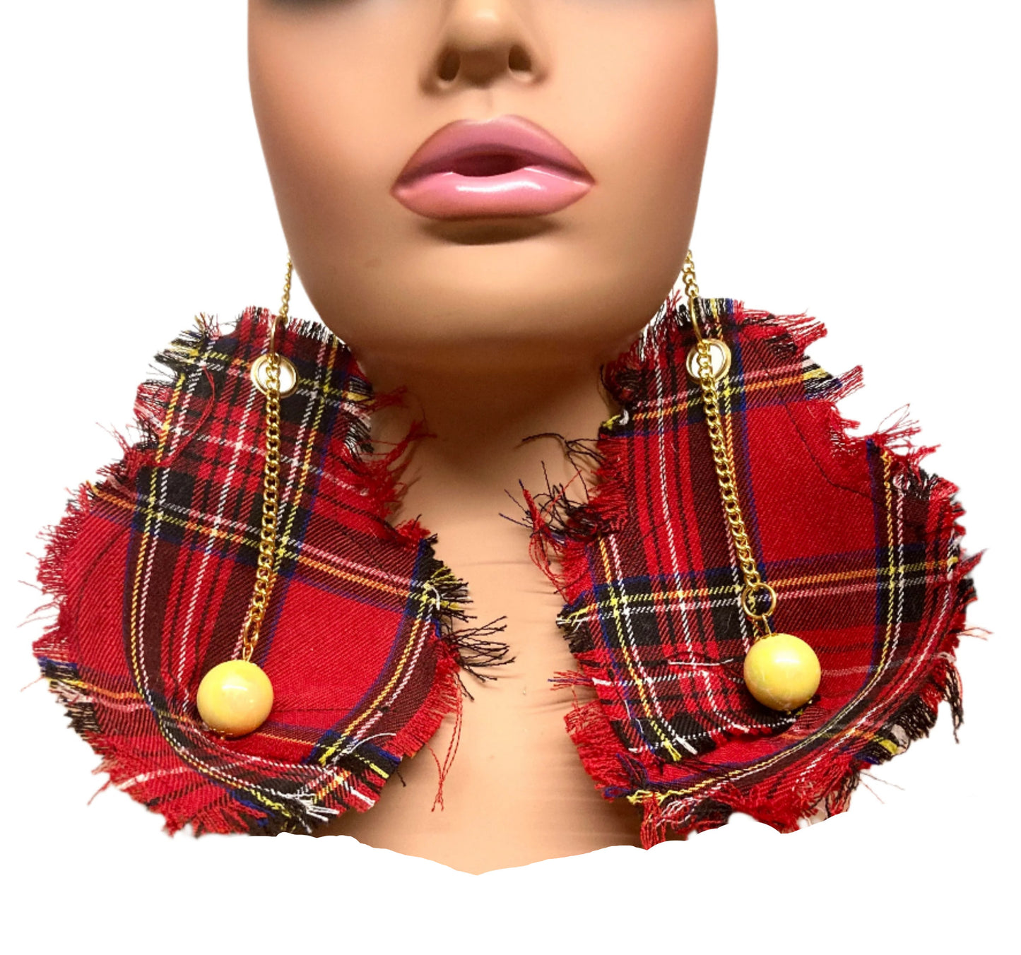 PLATT PUNK LEATHER EARRINGS