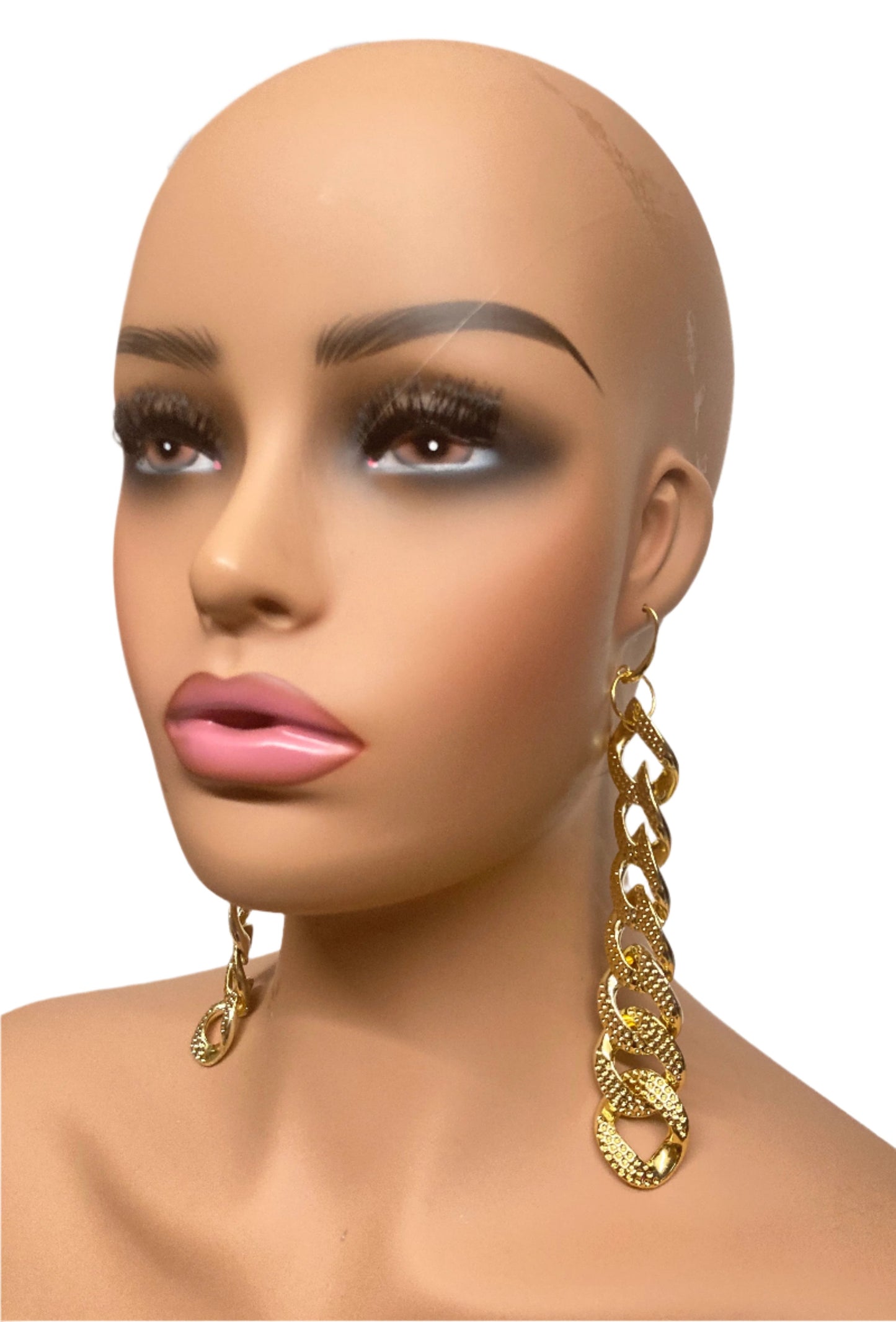 BLINGY BLINGY GOLD SNAKE EARRINGS