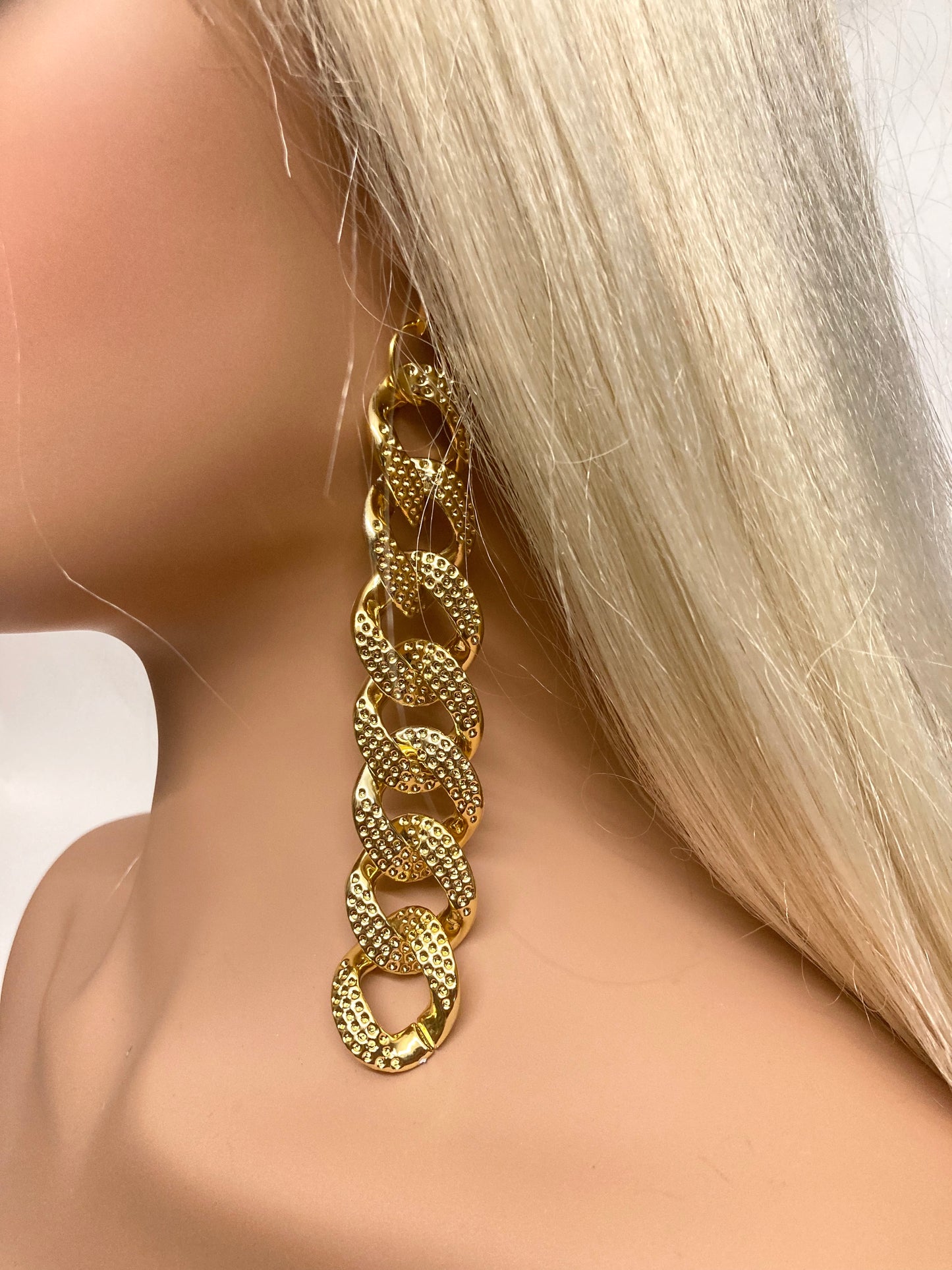 BLINGY BLINGY GOLD SNAKE EARRINGS