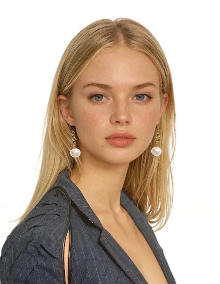 CRYSTAL PINK EARRINGS