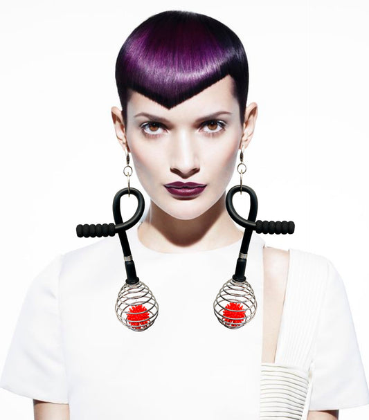 LATEX TWIST WIREX EARRINGS