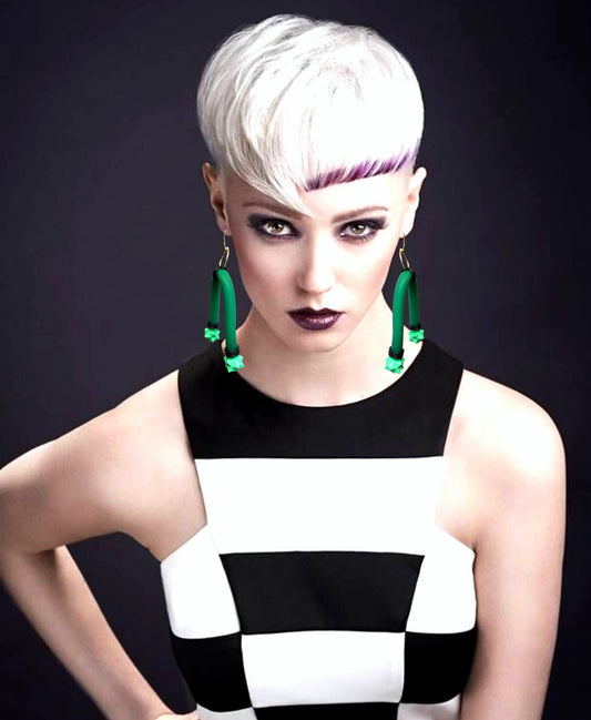 LATEX GREENXX EARRINGS