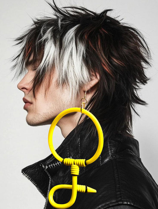 YELLOTEX LATEX  EARRINGS