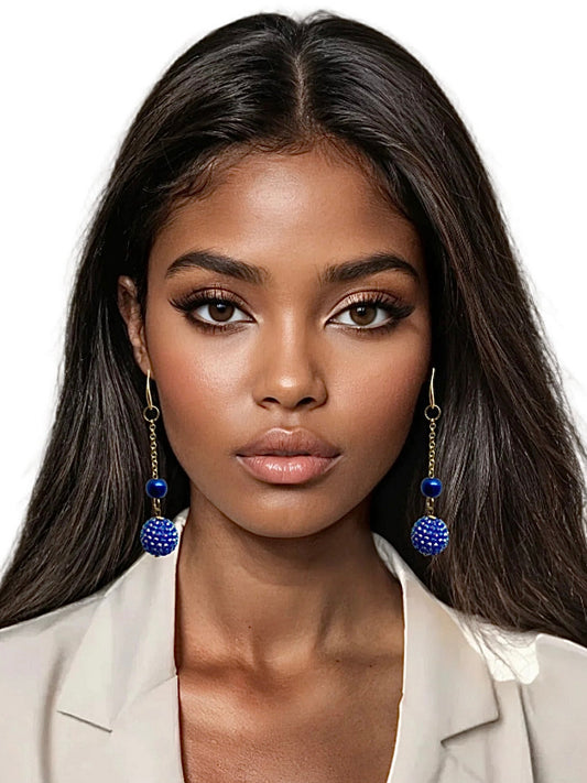 SPARKLING BLUE BERRY EARRINGS