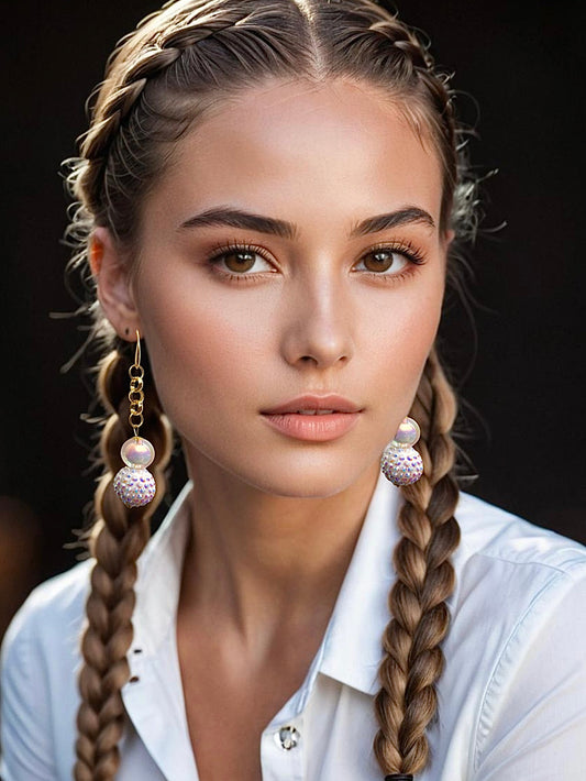 SWEET PINK PEARL EARRINGS
