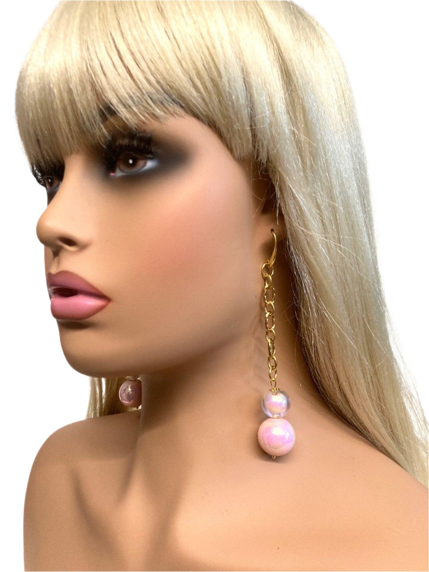 SILKY PINK EARRINGS