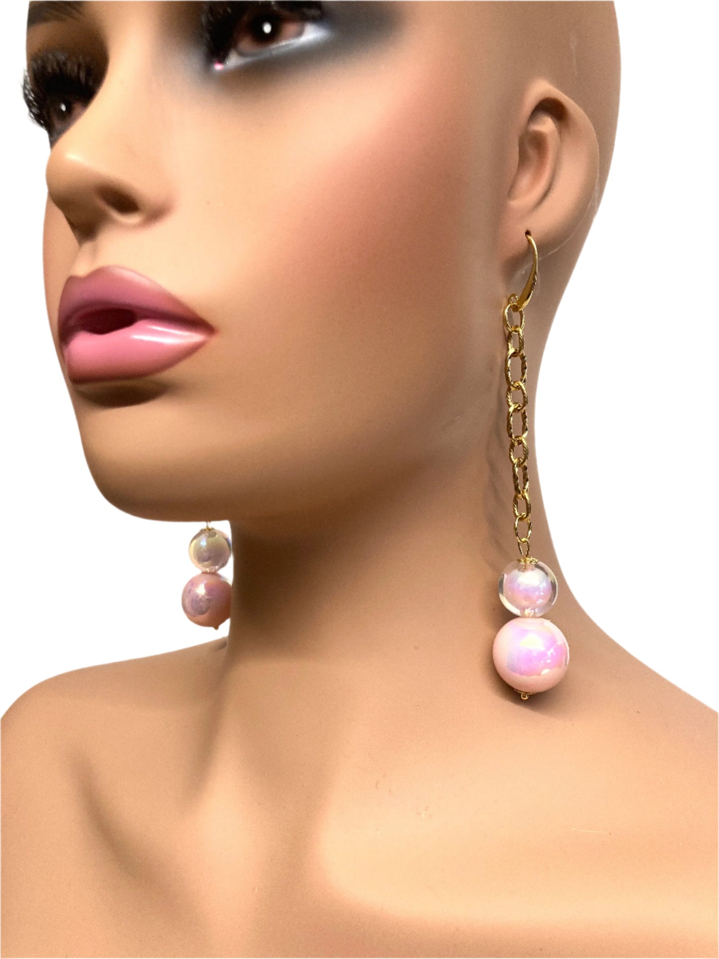 SILKY PINK EARRINGS