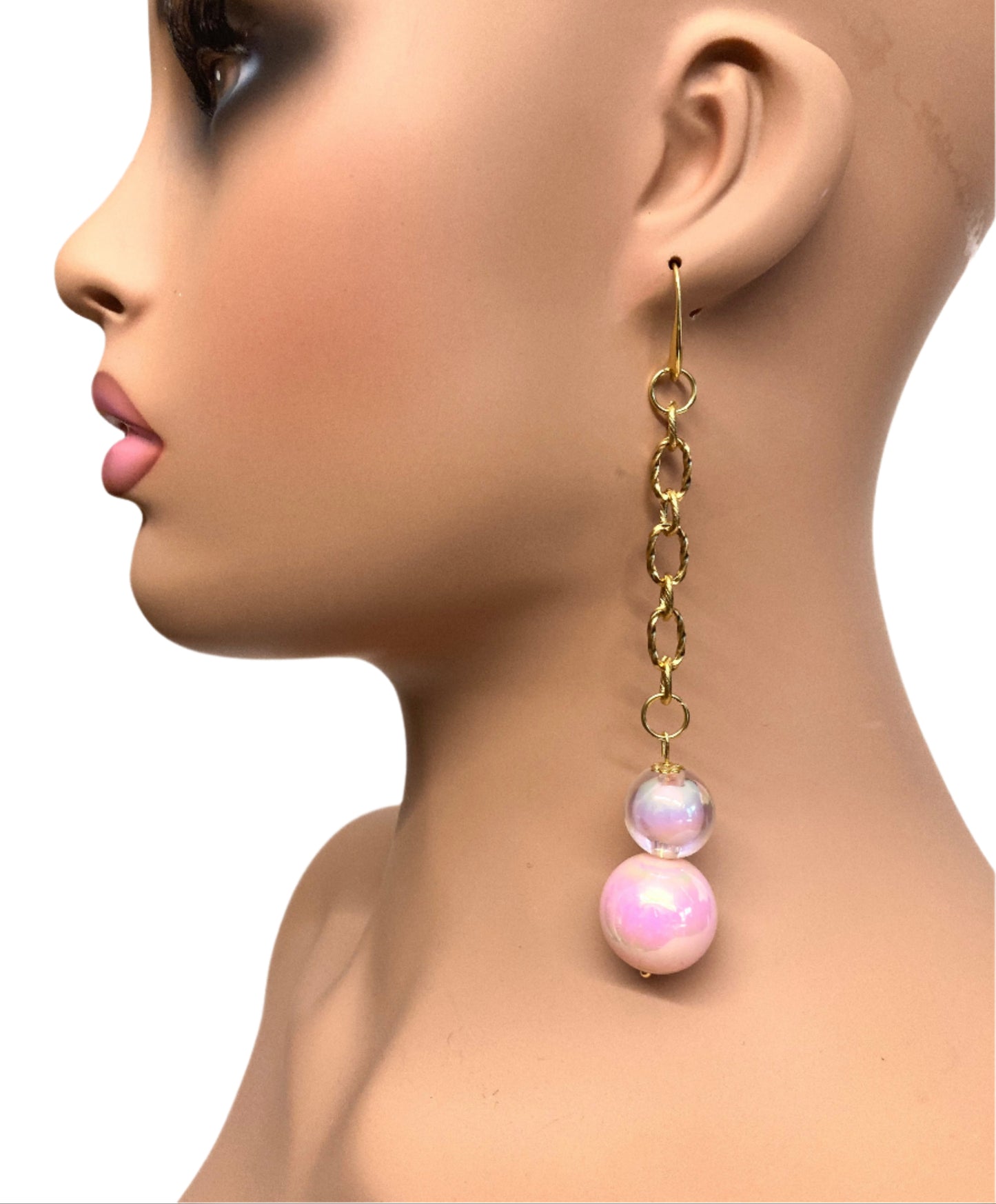SILKY PINK EARRINGS