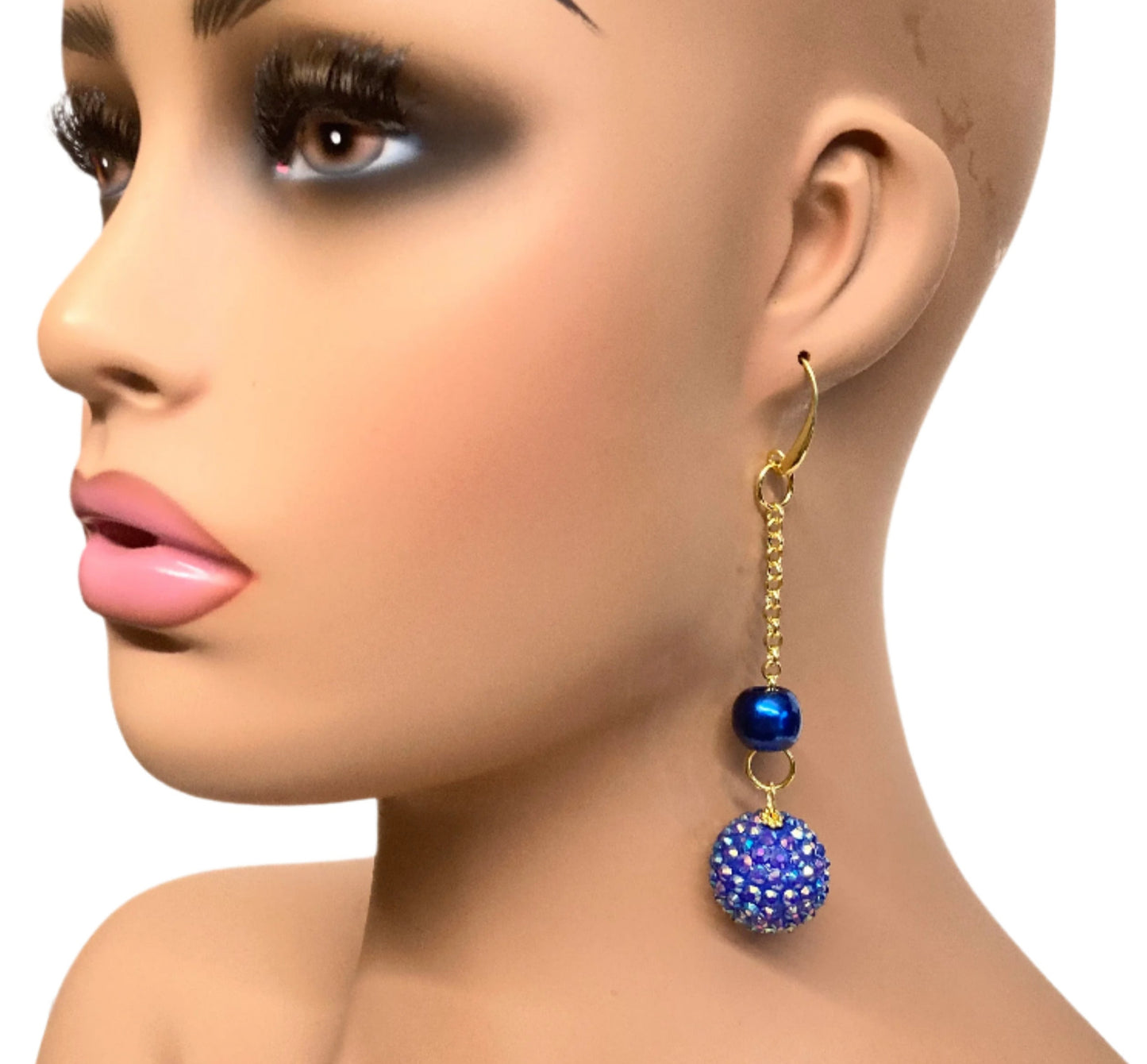 SPARKLING BLUE BERRY EARRINGS