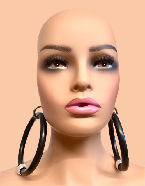 BLATEX HOOPXX WITH PEARL EARRINGS