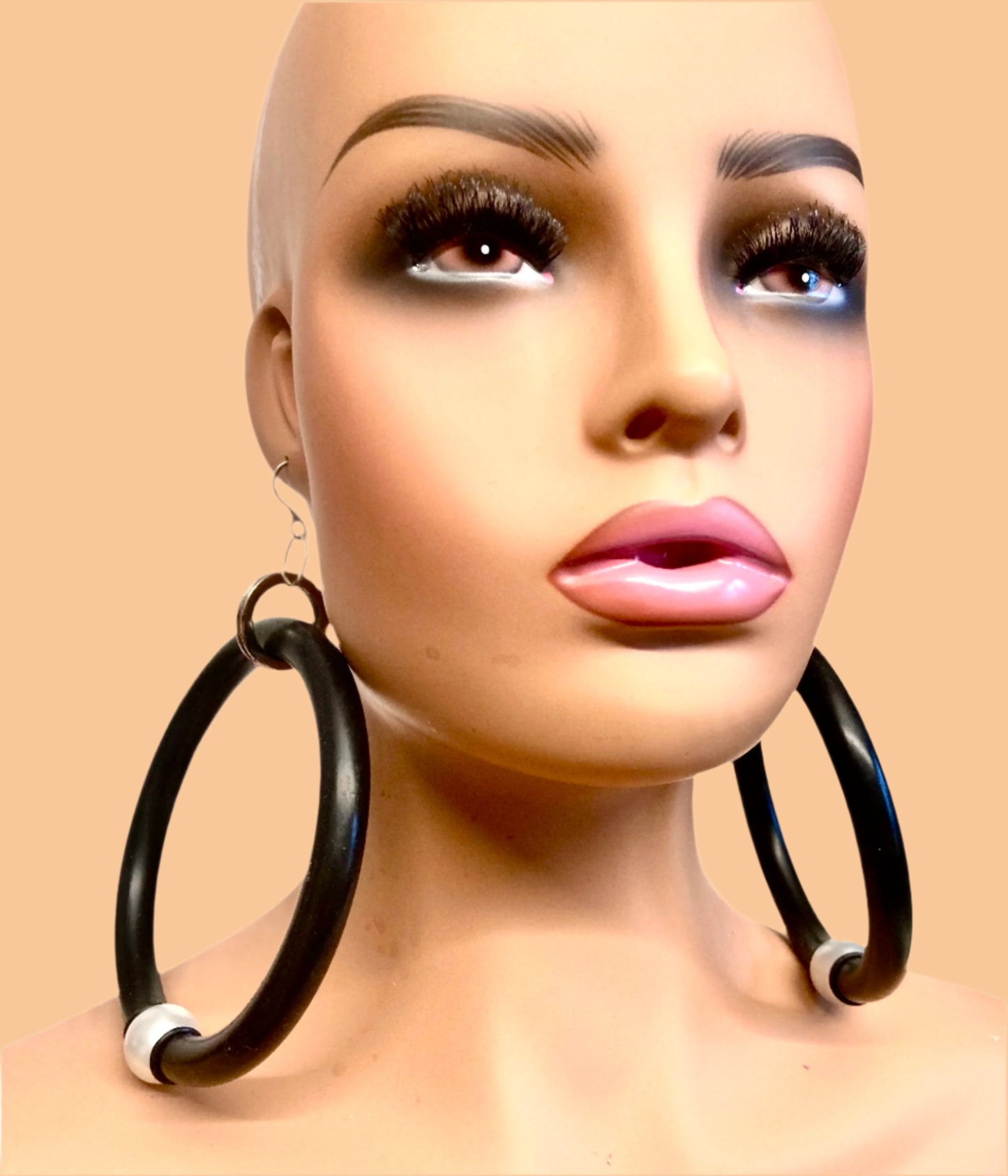 BLATEX HOOPXX WITH PEARL EARRINGS