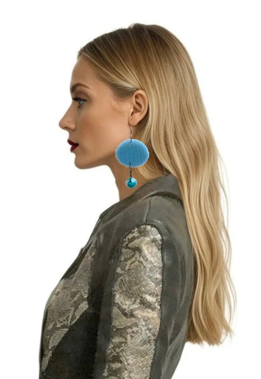 AQUA RUBEX EARRINGS